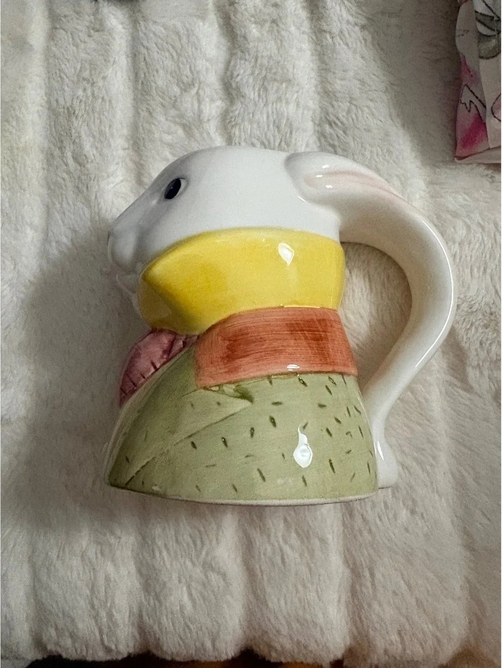 Alice in wonderland white rabbit mug.